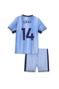 Fotbalové Dres Tottenham Hotspur Archie Gray #14 Dětské Venkovní Oblečení 2024-25 Krátký Rukáv (+ trenýrky)